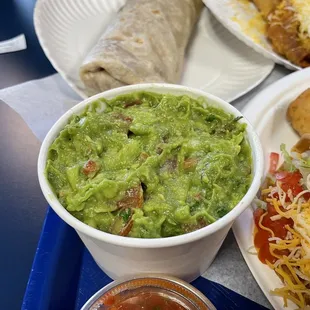 Chunky guacamole is the best! Make sure you ask for it.