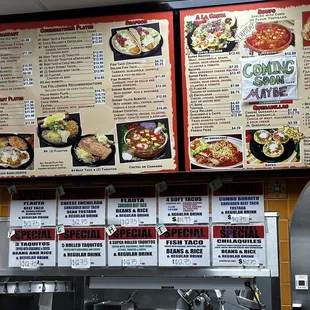 the menu