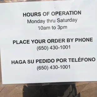 This is for my own reference  been waiting for them for a month trying to figure out what their hours