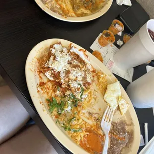 Chilaquiles rojos