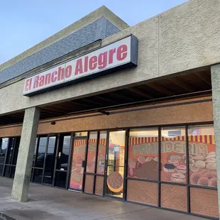 the front of a restaurant
