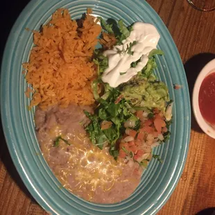 Rice and beans for my fajitas