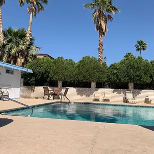 Coffee by the pool