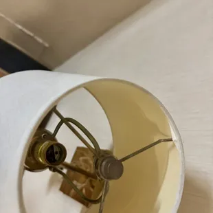 No lightbulbs in lamps
