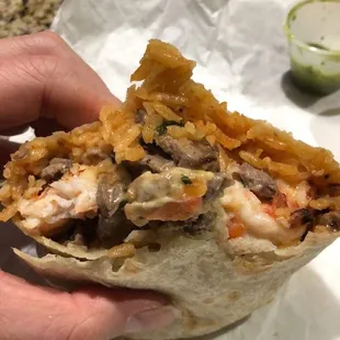 Surf and Turf Burrito