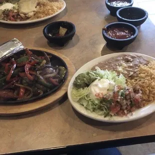 Steak fajitas