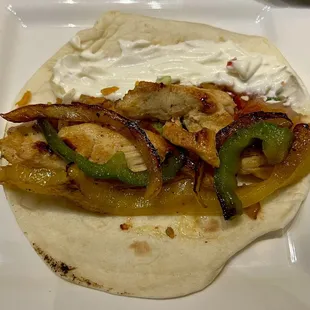 Chicken fajitas