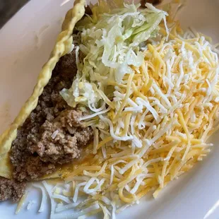 One beef taco