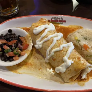 Avocado chicken burrito