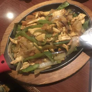 Chicken fajitas
