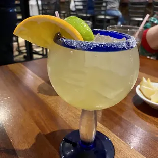 Margarita. Lime, on the rocks.