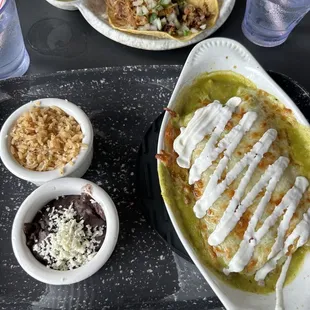 Mole Chicken Enchiladas