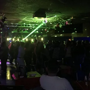 a group of people dancing