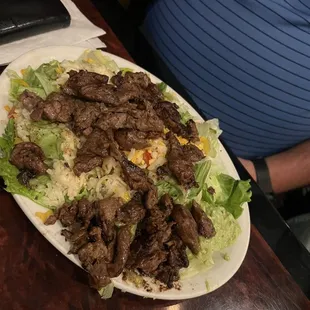 Fajita salad.