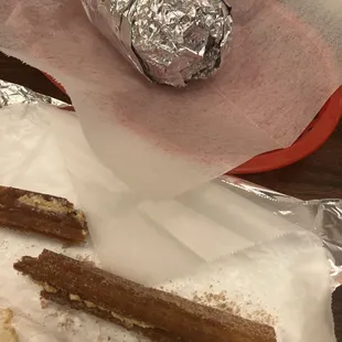 Churro literally straight out of the oven So delicious