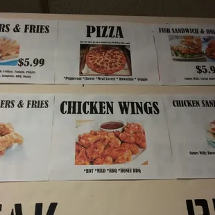 Some of the hot food offerings. They also do sandiwches uncluding pressed cubans.