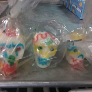 Day of the dead candy skulls