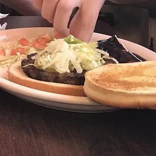 My kids got burgers
