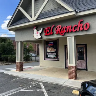 the front of the restaurant