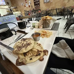 Pupusas and Churrasco