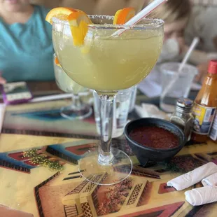 House 30oz margarita on the rocks with salt