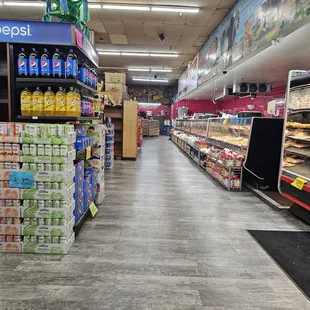 a grocery aisle
