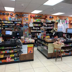 the inside of a grocery store