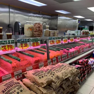 a grocery store filled with food