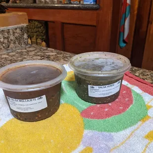 Salsa Verde y de molcajete