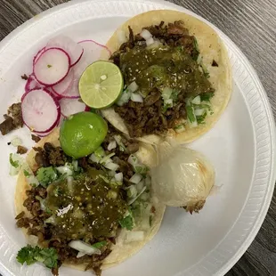 Asada street tacos