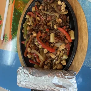 Their meat lovers Hidalgo Fajita