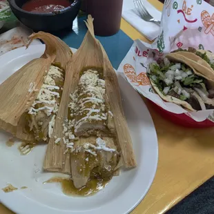 Enchiladas and street tacos