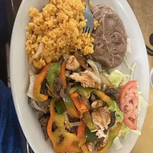 Mixed fajita plate