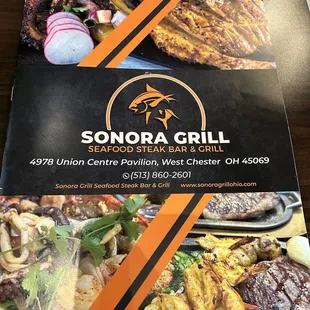 Sonora Grill new menu