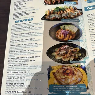 oysters and mussels, menu