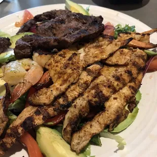 Large 3 meat salad, Texas something. Excellent