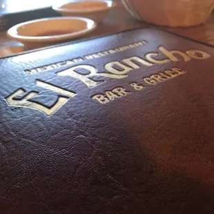 the menu of a restaurant