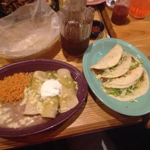 a table full of mexican food