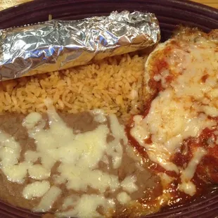 Huevos Racheros (not on the menu, have to ask for it). Same price as Huevos con Chorizo.