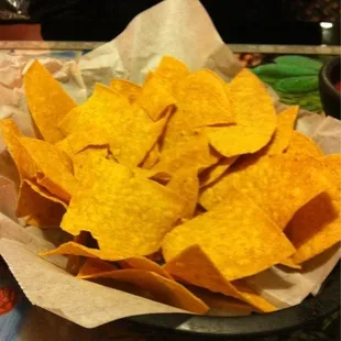 a bowl of tortilla chips