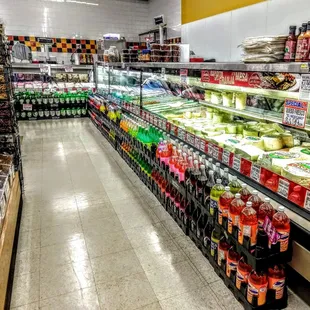 refrigerated food and beverages