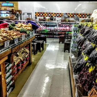 a wide variety of produce