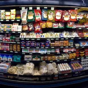 a variety of food items