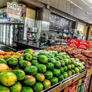 a variety of fruits and vegetables