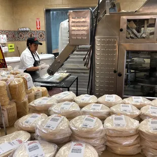 Fresh made tortillas