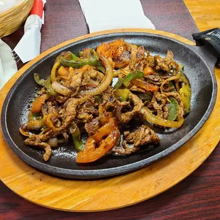 Beef fajitas