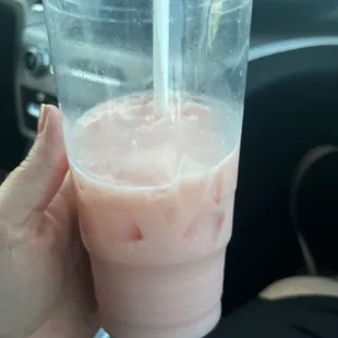 Large Coconut Strawberry Agua Fresca