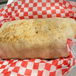 This burrito was huge