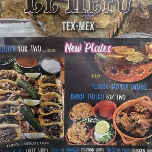 This menu was my first clue that this place isn&apos;t Tex Mex whatsoever. It&apos;s actually a large taqueria.