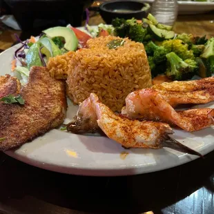 Grilled Fish and Shrimp